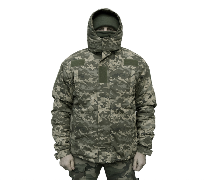 Куртка бушлат военный тактический зимний пиксель Ткань мембрана размер 44 - изображение 1