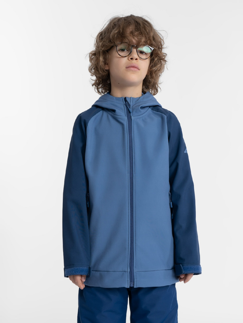 Акция на Дитяча демісезонна куртка для хлопчика 4F 4FJAW23TSOFM154-33S 128 см Блакитна от Rozetka