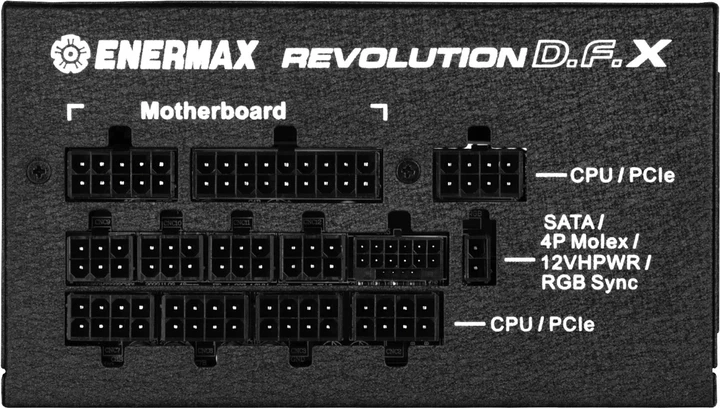 Zasilacz Enermax Revolution D.F.X 1050W (ERT1050EWT) - Zdjęcie 5 Zasilacz Enermax Revolution D.F.X 1050W (ERT1050EWT) - obraz 5