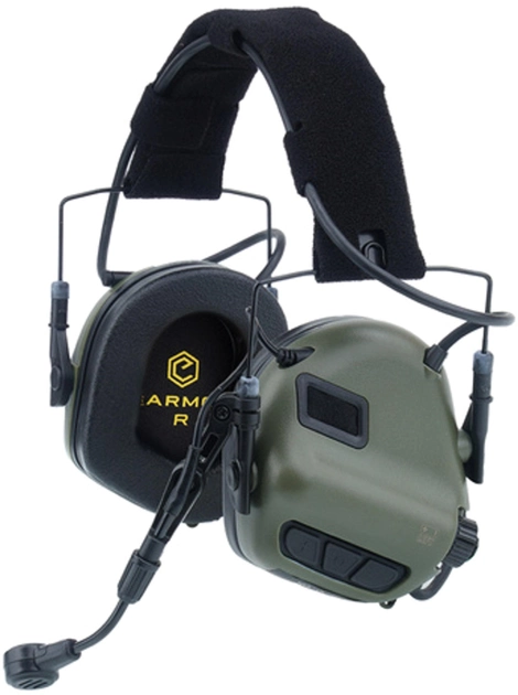 Активні захисні навушники Earmor M32 MARK3 (FG) Olive Mil-Std (EM-M32-Mark3-FG) - зображення 1