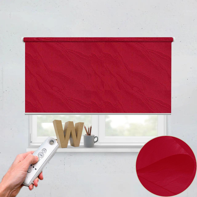 Рулонная штора автоматическая Wenster Вода 889 80х200 см с ...