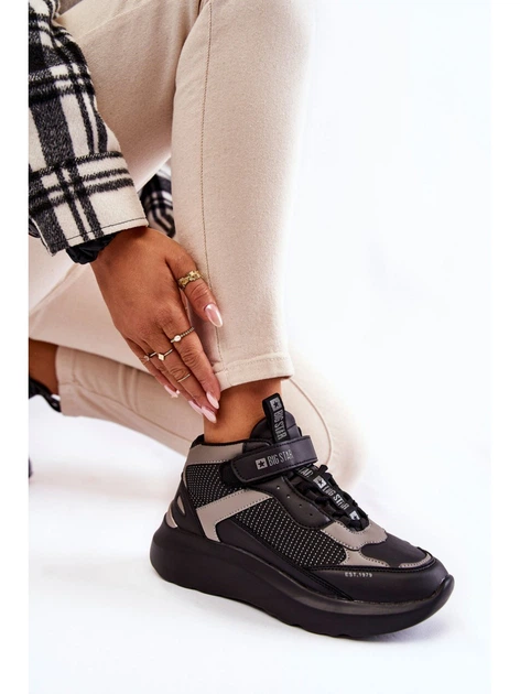Sneakersy damskie Big Star KK274403 38 Czarne (5900714580315) - obraz 3