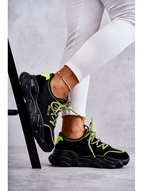 Sneakersy damskie na wysokiej platformie Big Star KK274028 36 Czarne (5900714532536) - obraz 3