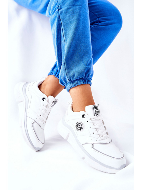 Buty sportowe damskie na platformie do kostki na platformie do kostki Big Star II274314 37 Białe (5900714424718) - obraz 6