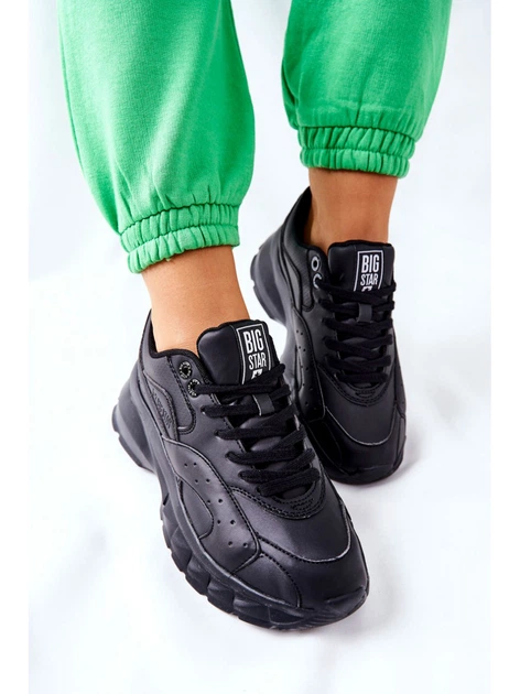 Sneakersy damskie na wysokiej platformie Big Star II274287 38 Czarne (5900714423940) - obraz 6