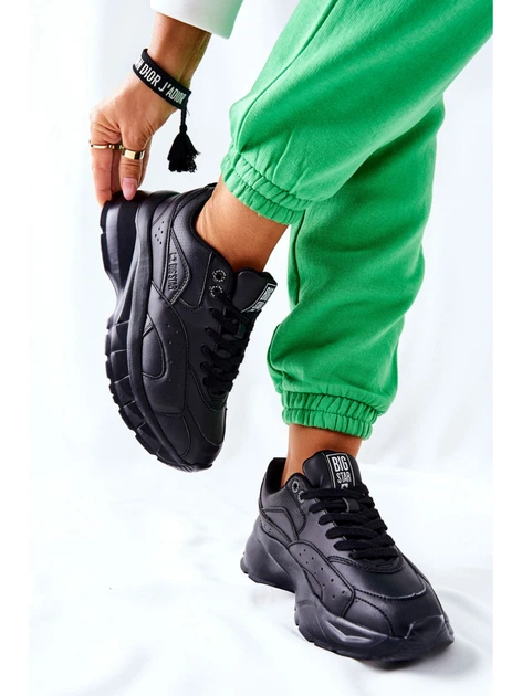 Sneakersy damskie na wysokiej platformie Big Star II274287 38 Czarne (5900714423940) - obraz 8
