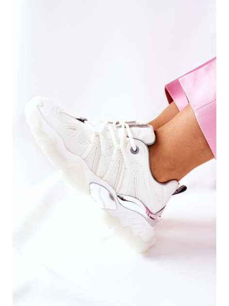 Sneakersy damskie na wysokiej platformie Big Star II274088 39 Białe (5900714407803) - obraz 8