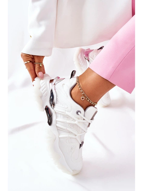 Sneakersy damskie na wysokiej platformie Big Star II274088 41 Białe (5900714407827) - obraz 6