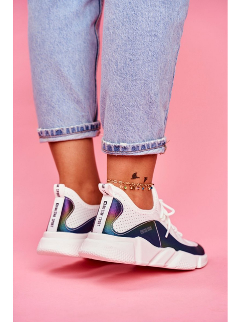 Sneakersy damskie Big Star FF274A052 38 Białe (5900714202293) - obraz 3