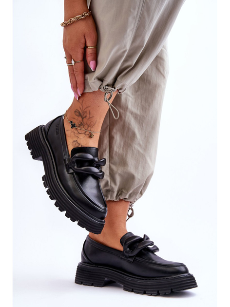Жіночі лофери Big Star Shoes LL274580 37 Чорні (5900714633202) - зображення 3