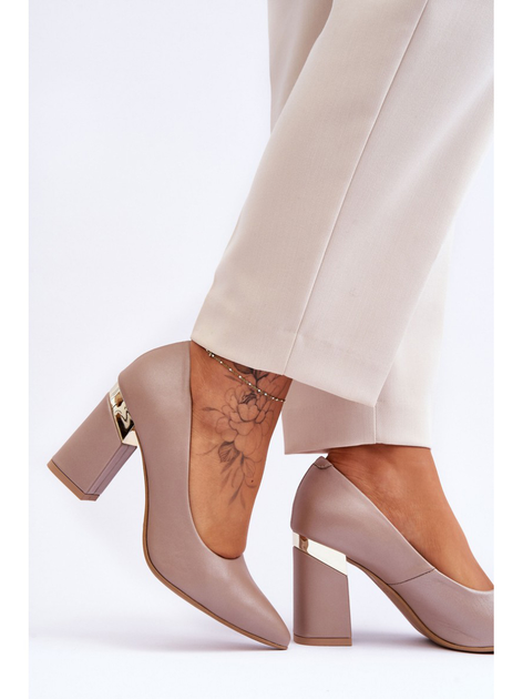 Półbuty damskie Lewski Shoes 3117 39 Beżowe (3096152870445) - obraz 6