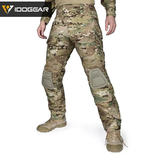 Тактичні штани IDOGEAR Gen3 Combat v2 літо розмір S мультикам з наколінниками - зображення 1