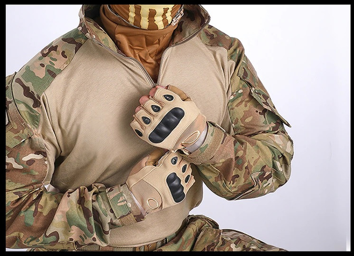 Тактична сорочка Убакс IDOGEAR Gen3 Combat розмір XXL мультикам вставки на ліктях - зображення 2