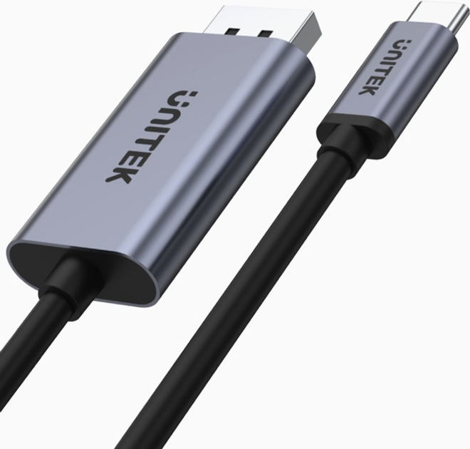 Adapter Unitek Kabel USB-C do DP 1.2 4K@60Hz 1.8 m (4894160046277) - obraz 2