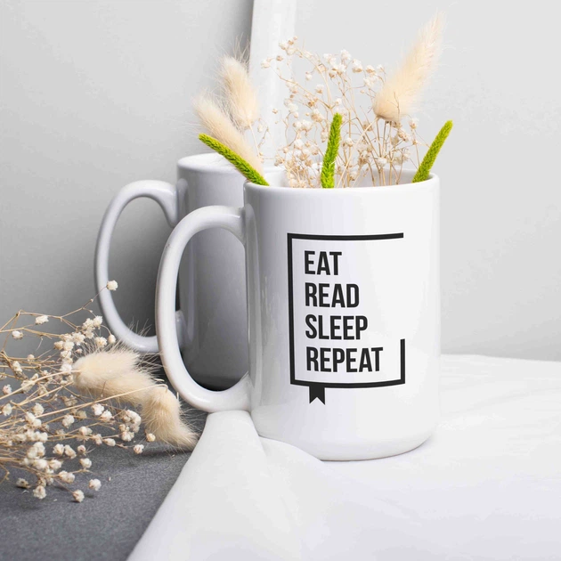 Чашка "Eat Read Sleep Repeat" BeriDari (BD-kruzh-213) - зображення 2