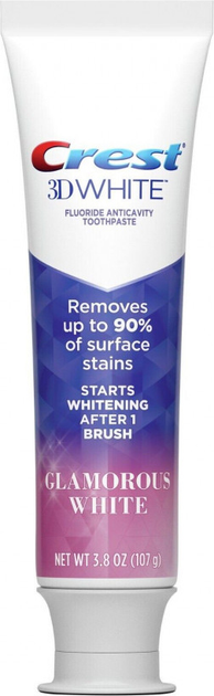 Отбеливающая зубная паста Crest 3D White Glamorous White Vibrant Mint ...