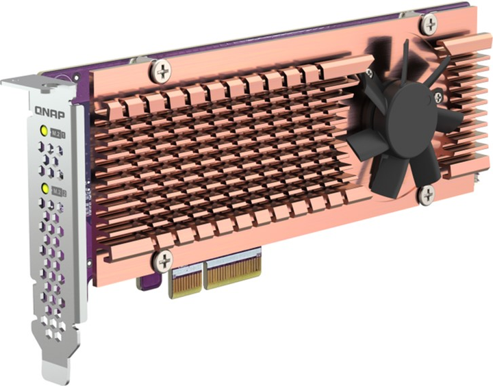 Adapter QNAP SSD Dual PCIe NVMe M.2 2280/22110 (QM2-2P-344A) - obraz 5