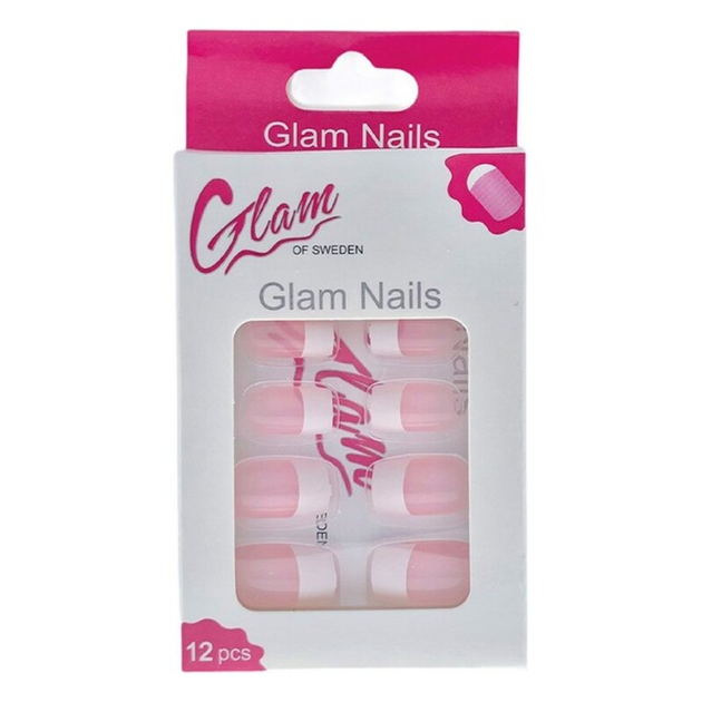 Набір для французького манікюру Glam Of Sweden Nails Fr Manicure Light Pink 12 шт (7332842800832) - зображення 1