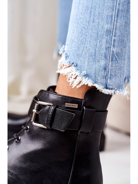 Glany damskie na platformie wysokie ocieplane Cross Jeans EE2R4086C 36 Czarne (8699438932018) - obraz 5