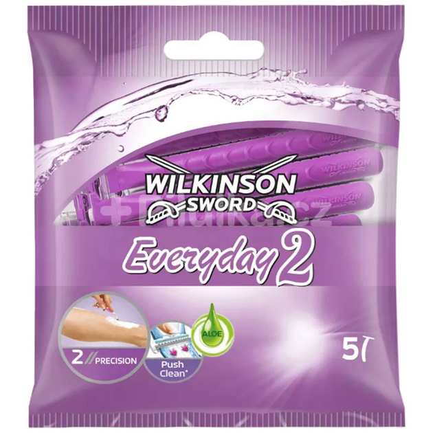 Бритви одноразові для жінок Wilkinson Sword Essentials 2 Disposable Razor 5 шт (4027800079520) - зображення 1