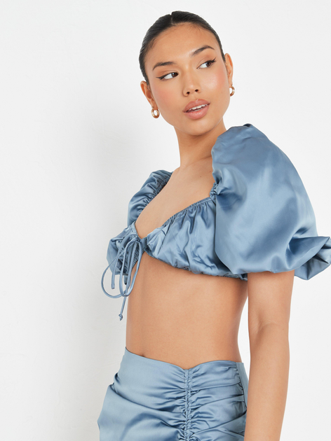 Топ жіночий Missguided TW631743 42 Сірий з блакитним від Rozetka на платформі USKIDKA Акція на Топ жіночий Missguided TW631743 42 Сірий з блакитним від Rozetka