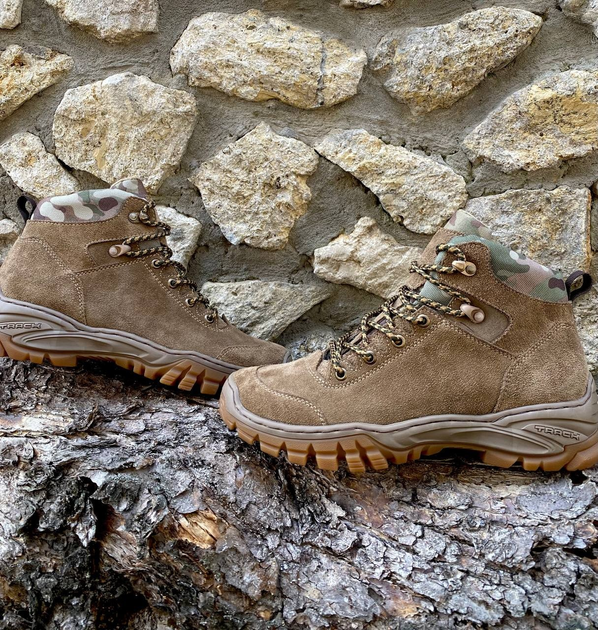 Тактичні літні черевики (колір койот), взуття для ЗСУ, тактичне взуття, розмір 45 (105006-45) - зображення 2
