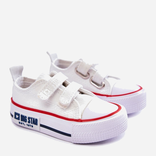 Дитячі кеди для хлопчика Big Star KK374085 23 Білі (5900714540388) - зображення 6