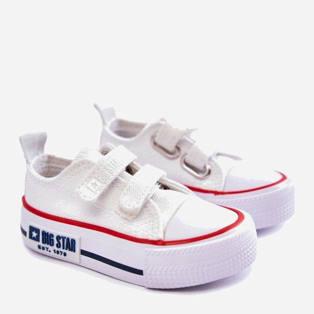 Дитячі кеди для хлопчика Big Star KK374085 24 Білі (5900714540395) - зображення 6