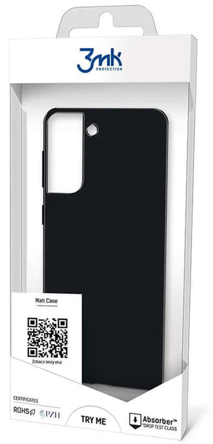 Etui 3MK Matt Case do Samsung Galaxy S22 S901 Czarny mat (3M003153) - obraz 3