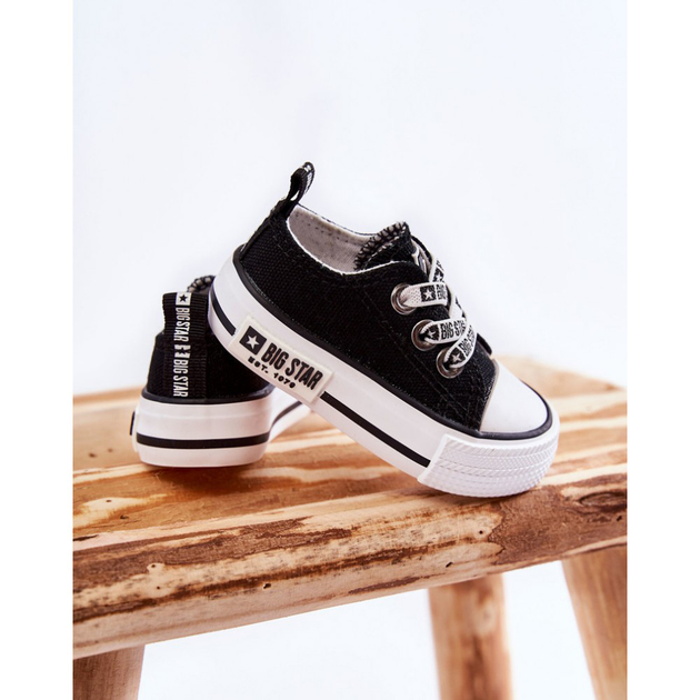 Trampki chłopięce Big Star KK374049 19 Czarne (5900714538163) - obraz 4