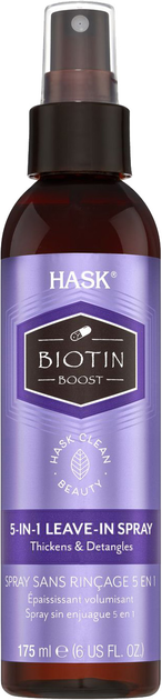 Бальзам-спрей для волосся Hask Biotin Boost 5 in 1 Leave-in Spray 177 мл (71164302255) - зображення 1