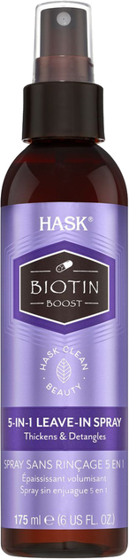 Balsam w sprayu do włosów Hask Biotin Boost 5 in 1 Leave-in Spray 177 ml (71164302255) - obraz 1