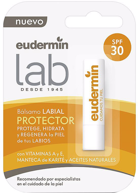 Бальзам для губ Eudermin Lip Balm SPF30 Solar Filter 4.8 мл (8411014100389) - зображення 1