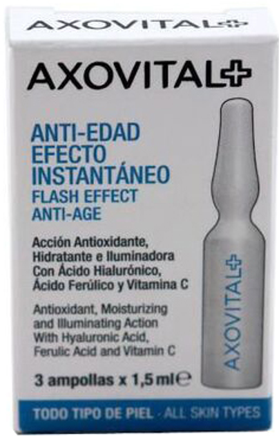 Сироватка для обличчя Axovital Avoxital Flash Ampoules 3x 1.5 мл (8428749760405) - зображення 1