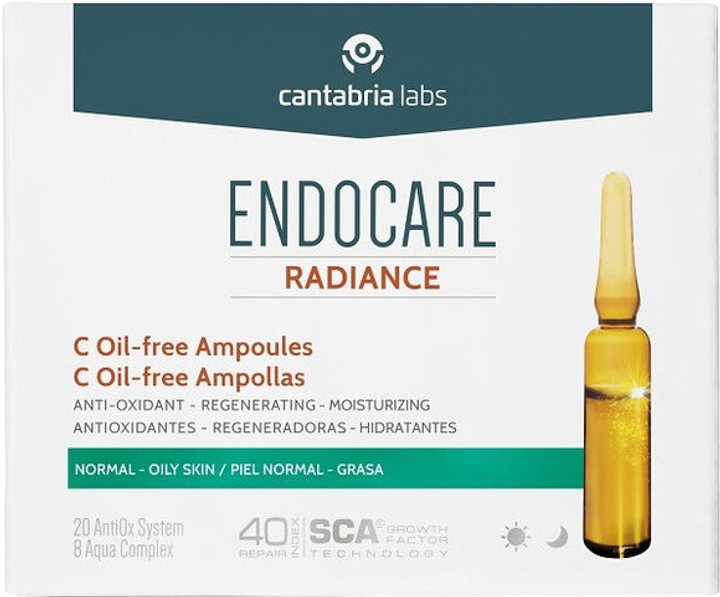 Сироватка для обличчя Cantabria Labs Endocare C Oil Free Ampoules 30 X 2 мл (8470001713155) - зображення 1