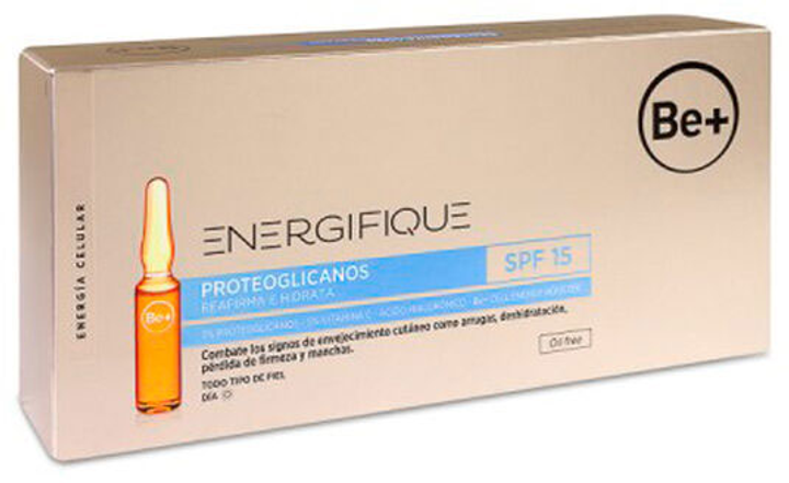 Przeciwsłoneczna emulsja Be+ Energifique Proteoglycans SPF15 30 Ampoules 2 ml (8470001880918) - obraz 1