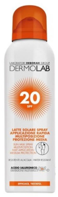 Przeciwsłoneczny spray Dermolab Sun Milk Spray SPF20 150 ml (8009518293777) - obraz 1