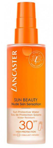 Лосьйон для засмаги Lancaster Sun Beauty Protective Water Agua SPF30 150 мл (3616302022601) - зображення 1