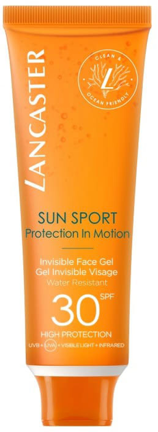 Сонцезахисний гель Lancaster Sun Sport Invisible Face Gel SPF30 50 мл (3616302514496) - зображення 1