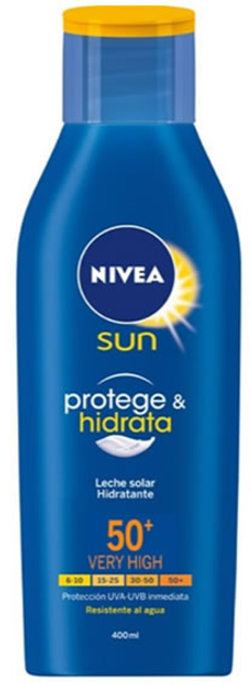 Сонцезахисний лосьйон Nivea Sun Moisturising Sun Lotion SPF50+ 400 мл (4005900283191) - зображення 1