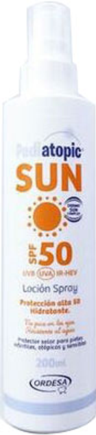 Przeciwsłoneczny spray dla dzieci Ordesa Pediatopic Sun Locion Spray SPF50 200 ml (8426594092856) - obraz 1