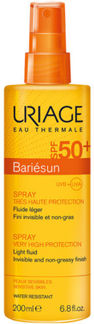 Spray ochronny do twarzy i ciała Uriage Bariesun Spray SPF50+ 200 ml (3661434001789) - obraz 1