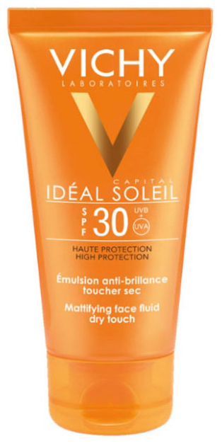 Сонцезахисна емульсія Vichy Ideal Soleil Mattifying Face Fluid Dry Touch SPF30 50 мл (3337871323196) - зображення 1
