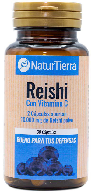 Комплекс вітамінів та мінералів Naturtierra Reishi Con Vitamin C 30 Caps (8412016363864) - зображення 1