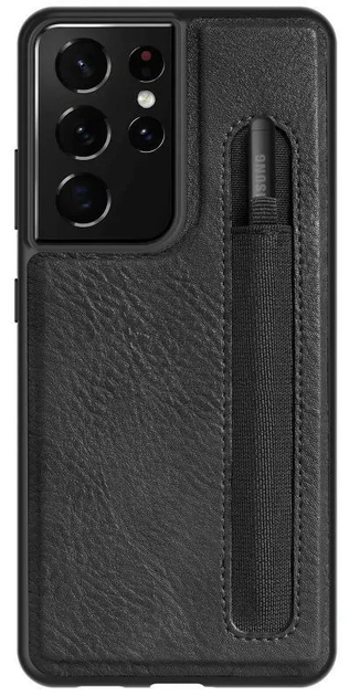 Панель Nillkin Aoge Leather Case для Samsung Galaxy S21 Ultra Black (NN-ALC-Galaxy S21U/BK) - зображення 1
