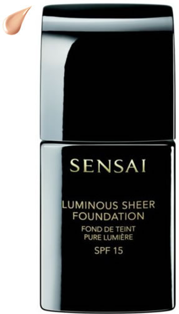 Тональна основа Sensai Luminous Sheer Foundation SPF15 02 Ivory Beige 30 мл (4973167228357) - зображення 1