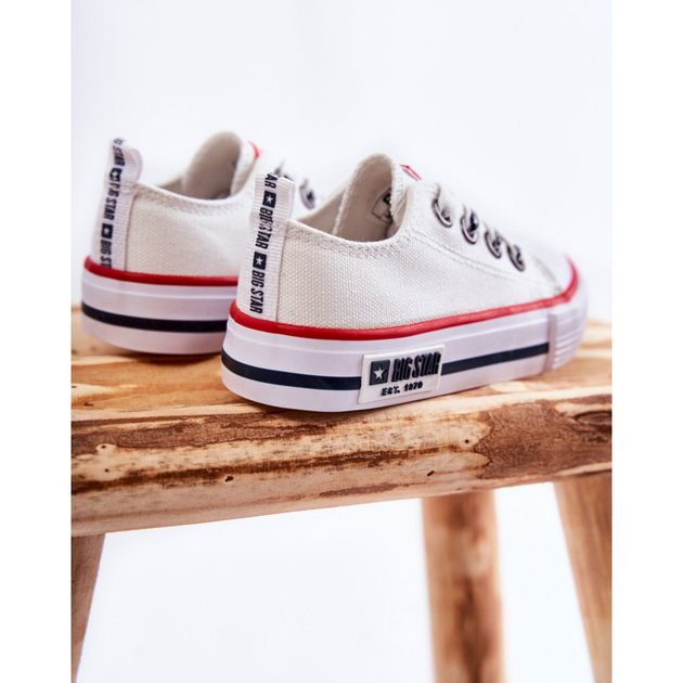 Дитячі кеди для дівчинки Big Star KK374068 27 Білі (5900714538989) - зображення 6
