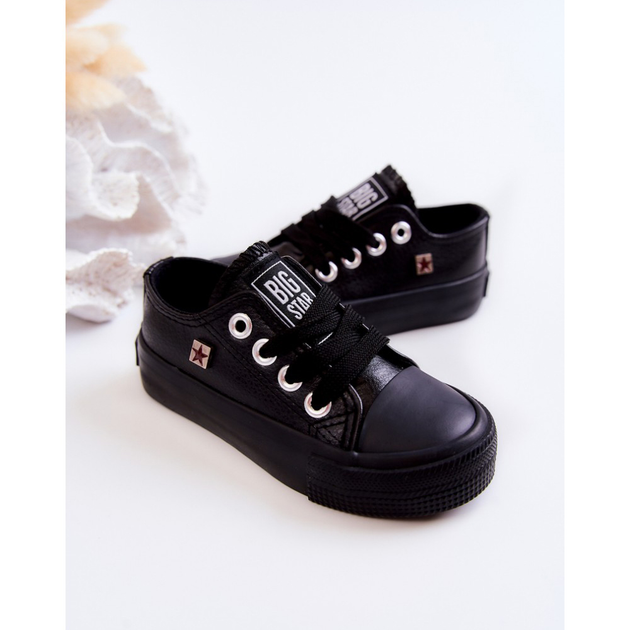 Trampki dziecięce dla dziewczynki Big Star JJ374311 25 Czarne (5900714447304) - obraz 7