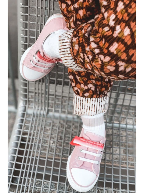 Дитячі кеди для дівчинки Big Star JJ374078 25 Рожеві (5900714505042) - зображення 5