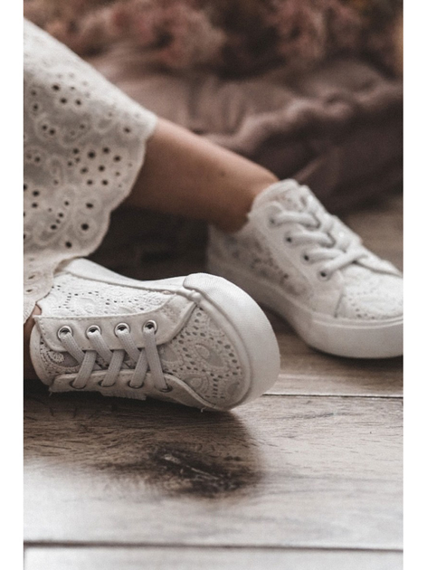 Дитячі кеди для дівчинки Big Star JJ374134 22 Білі (5900714443870) - зображення 7
